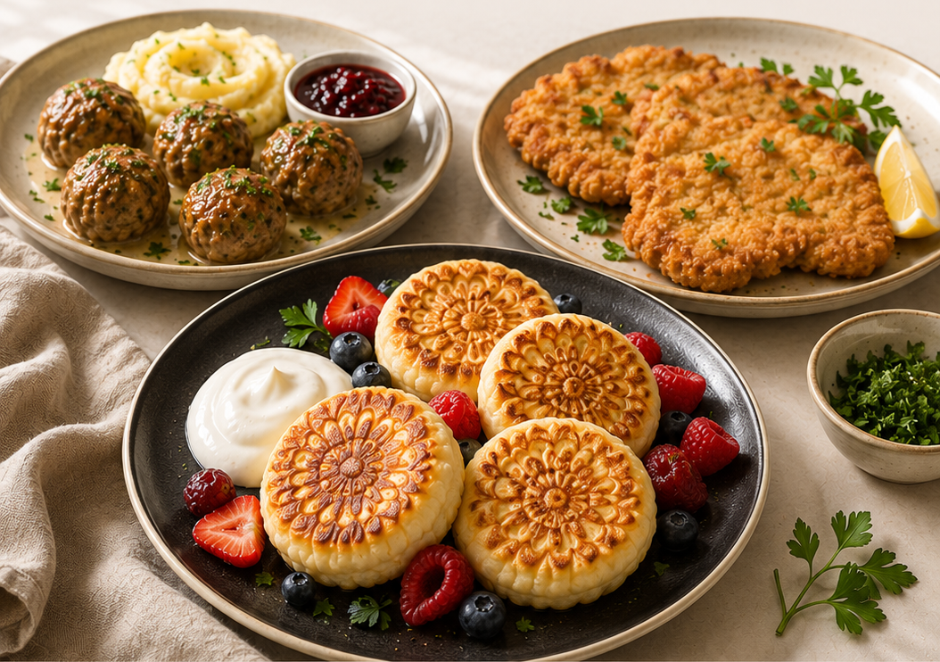 Сырники, фрикадельки и куриные шницели